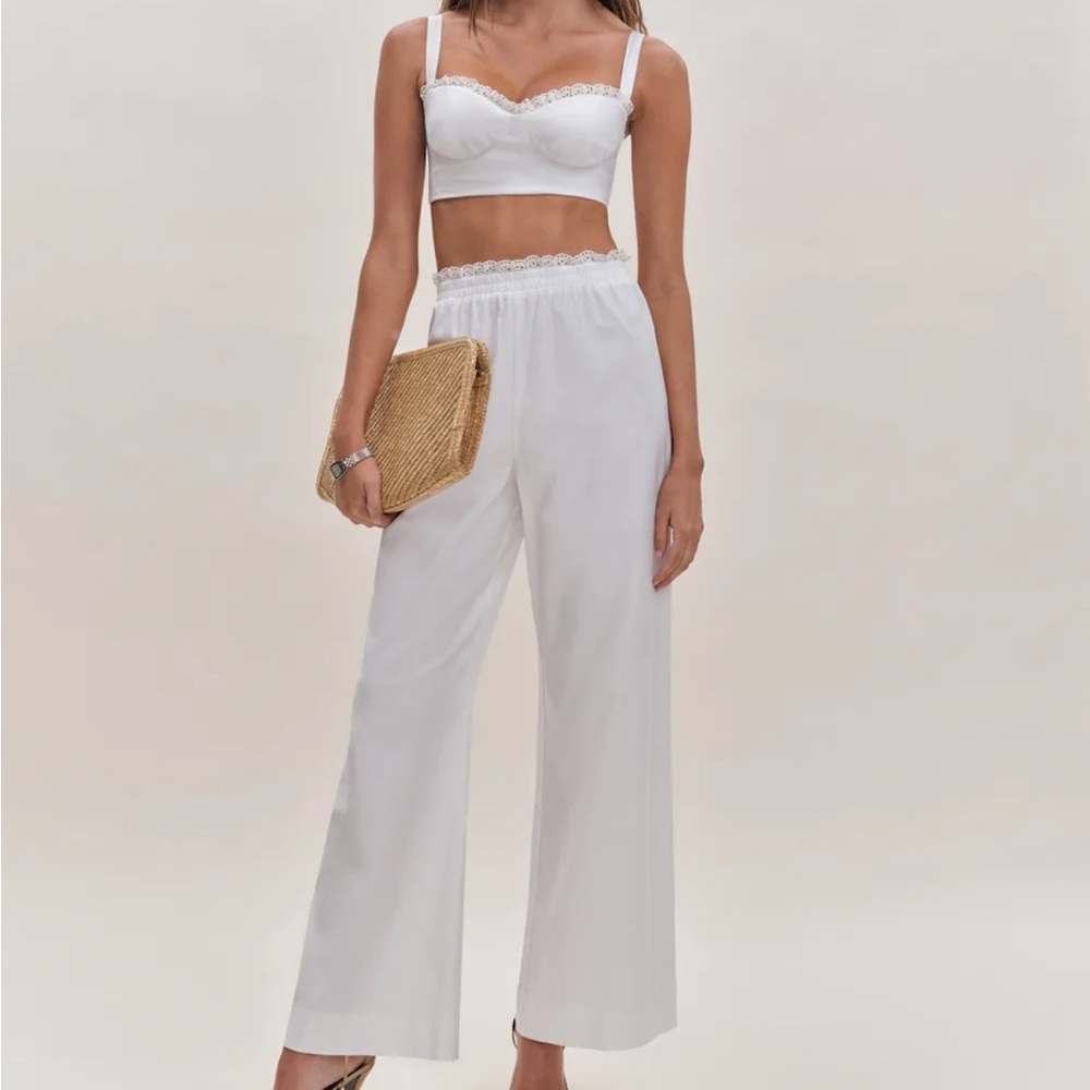 Elegant White Women's Pants